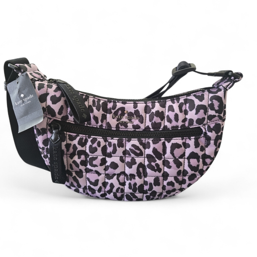 Kate Spade Pink Animal Print Crossbody Bag